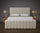Luxury Paneled Liner Plain Border Thick Padded Bed