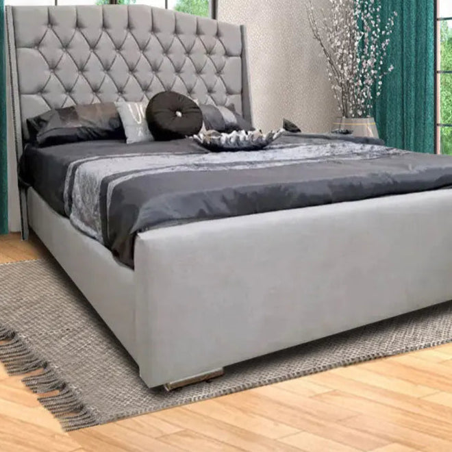 Perth Winged Back Bed Only Furniture