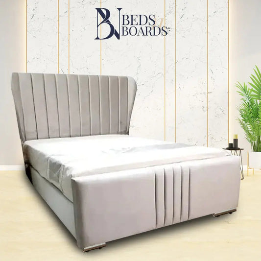 Athens Winged Back Curved Coventry Bed Only Furniture