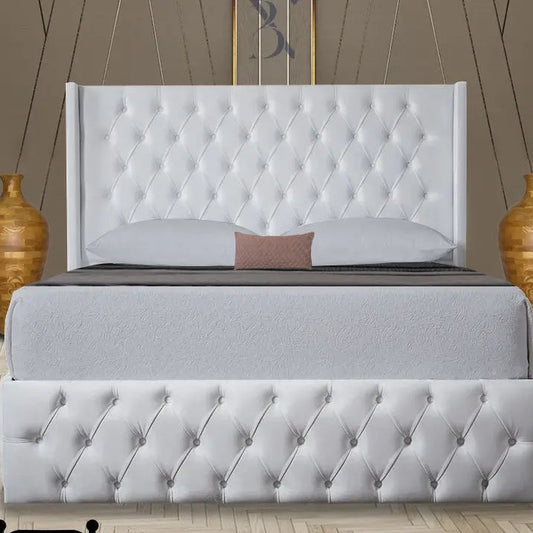 Lisbon Wingback Curved Luxury Bed