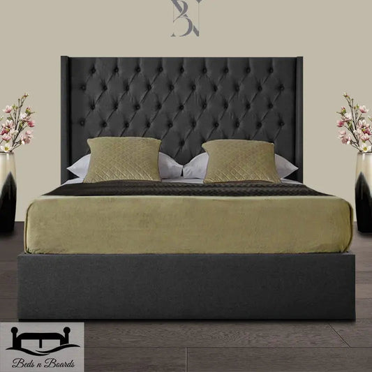 Marley Dotted Buttons Luxury Bed