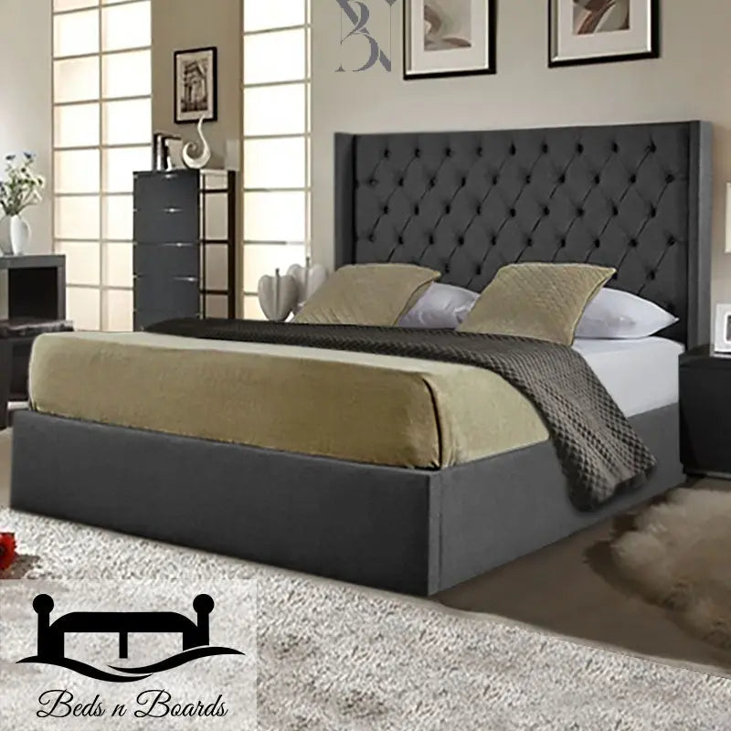 Marley Dotted Buttons Luxury Bed