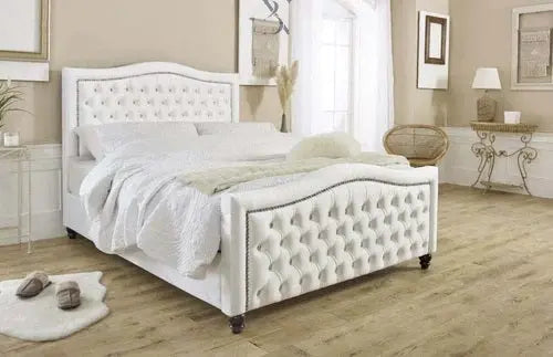 Milan Dotted Upholstered  Bed