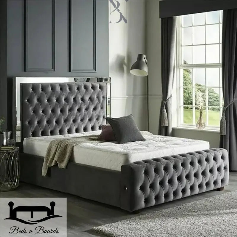 New Elegant Ryslne Design Upholstered Bed