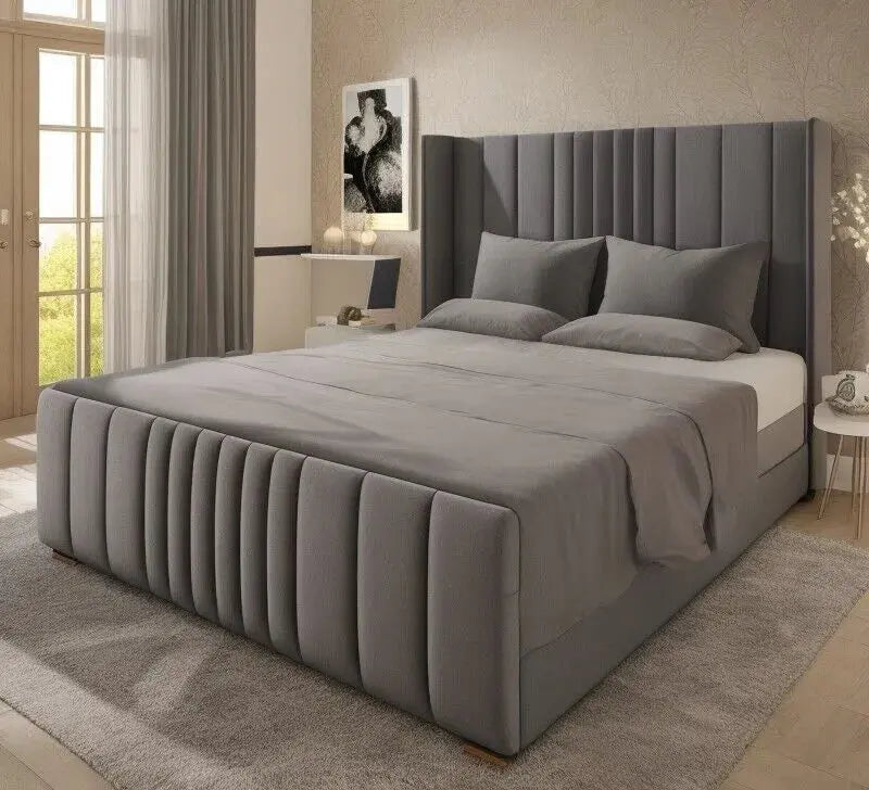 New Manhattan Wing Panel Upholstered Bed