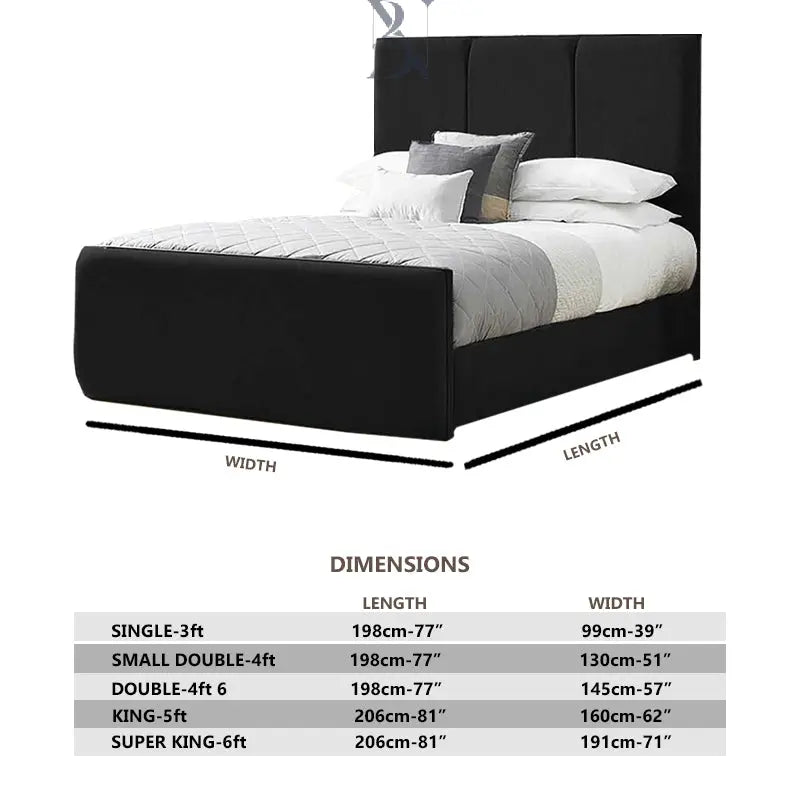 Sofia Upholstered Bed Frame – Beds & Boards