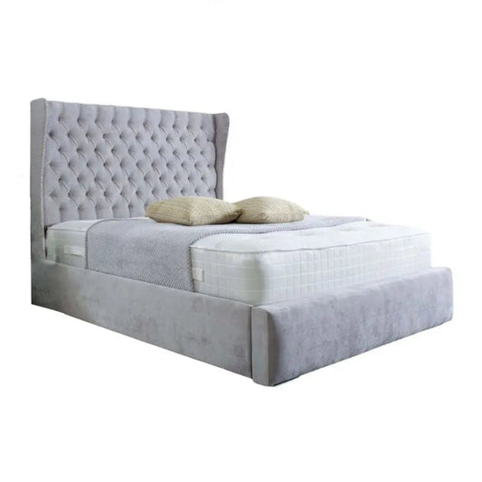 Madrid Wingback Curved Dotted Bed